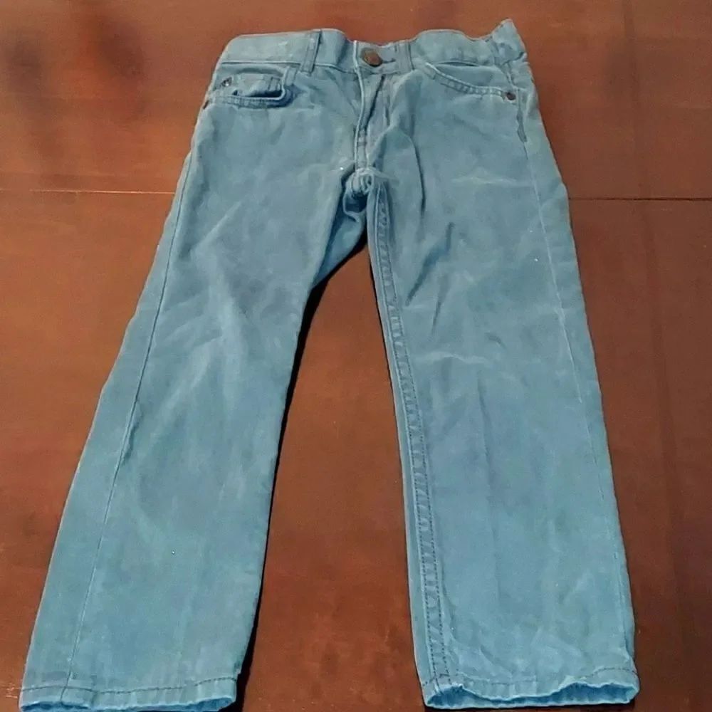 H&M Dark Blue-Green Denim Jeans 3-4 Years